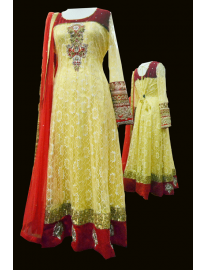 Lace Churidar Suit